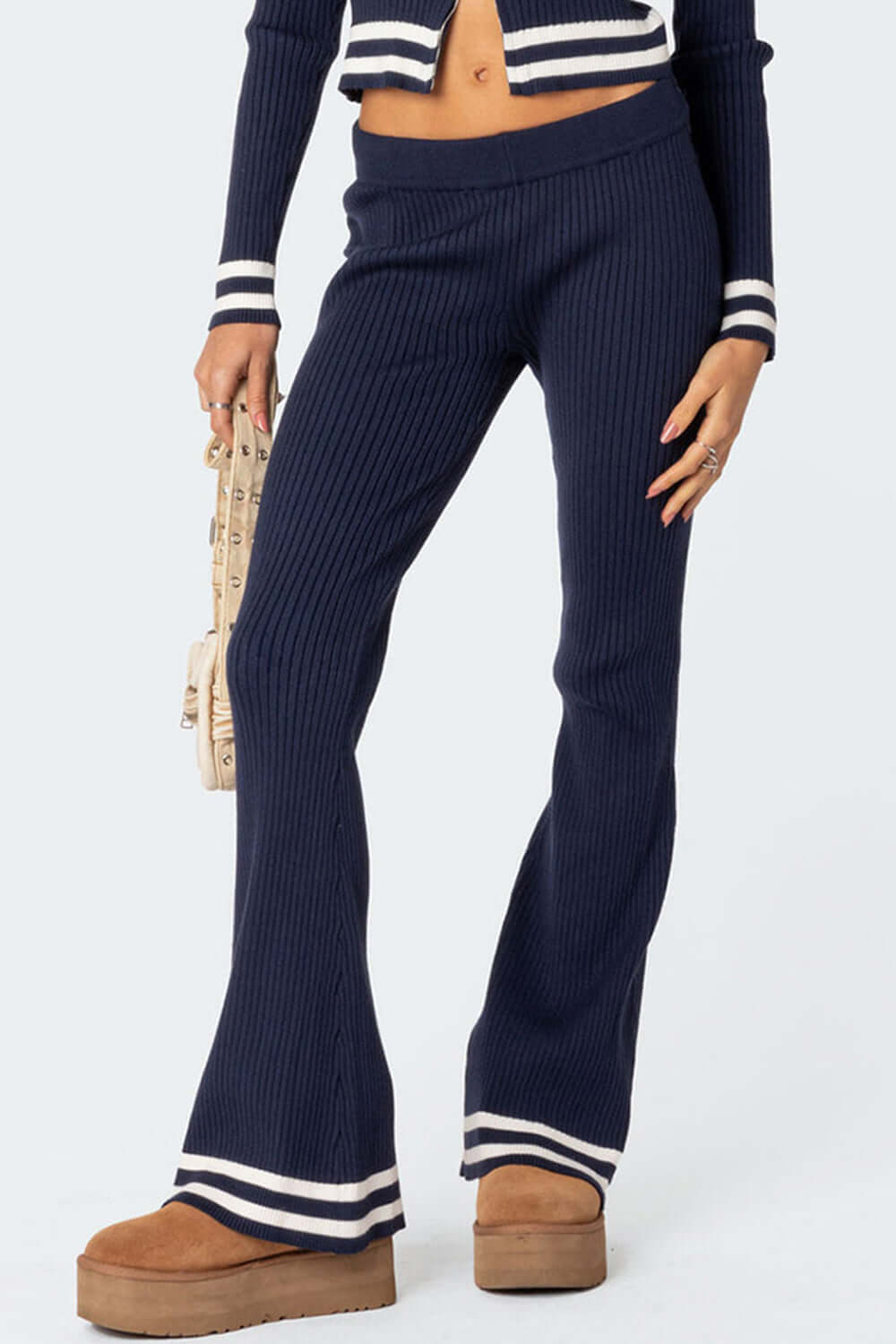 Zip Up Long Sleeve Top and Pants Set - TayDiane