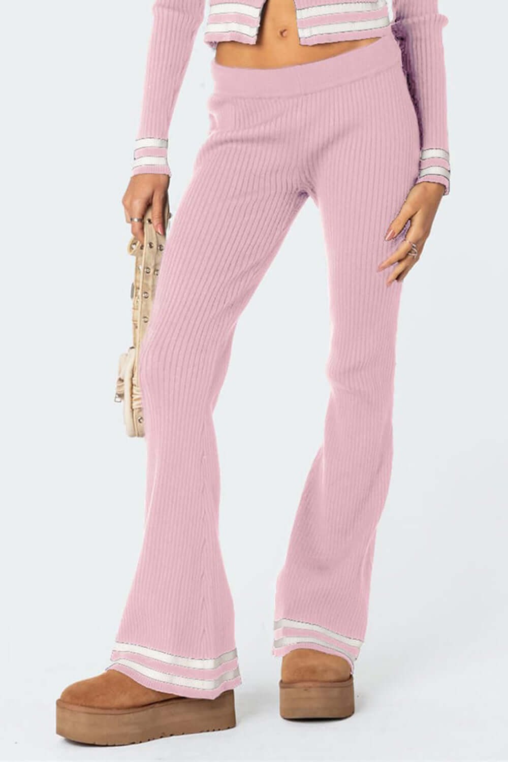 Zip Up Long Sleeve Top and Pants Set - TayDiane